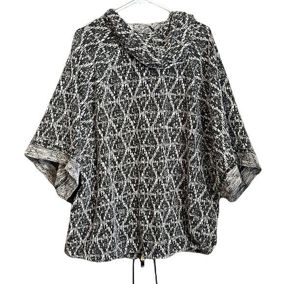 Free People Sante Fe Jacquard Medium Textured Full Zip Hooded Jacket - Picture 3 of 4